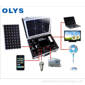 Portable solar generator, solar home emergency power system